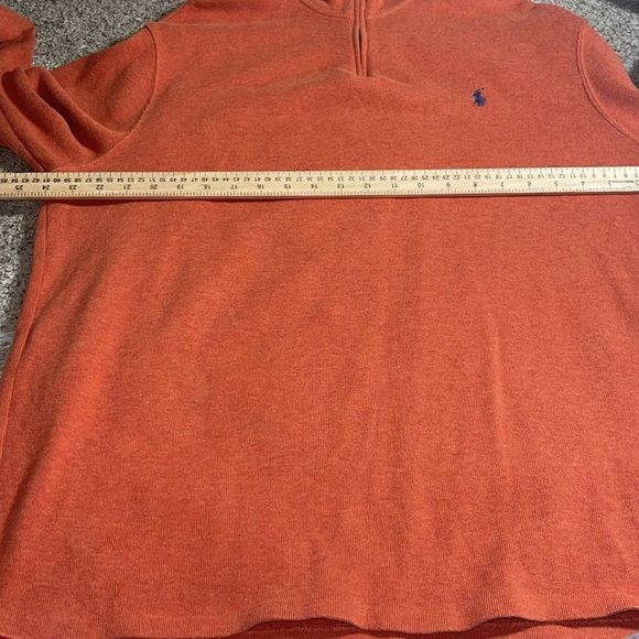 Polo Ralph Lauren pullover Mens XL quarter Zip sweatshirt pony cotton Pony - Picture 6 of 10